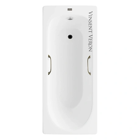 Ванна чугунная Vinsent Veron Soissons 170x70x42 VCN1707042H/VH0012BR с бронзовыми ручками Ванна чугунная Vinsent Veron Soissons 170x70x42 VCN1707042H/VH0012BR с бронзовыми ручками