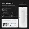 Ванна чугунная Vinsent Veron Soissons 170x70x42 VCN1707042H/VH0012CH с хромированными ручками Ванна чугунная Vinsent Veron Soissons 170x70x42 VCN1707042H/VH0012CH с хромированными ручками