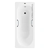 Ванна чугунная Vinsent Veron Soissons 170x70x42 VCN1707042H/VH0012CH-AS с хромированными ручками и антискользящим покрытием