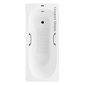 Ванна чугунная Vinsent Veron Soissons 170x70x42 VCN1707042H/VH0012CH-AS с хромированными ручками и антискользящим покрытием Ванна чугунная Vinsent Veron Soissons 170x70x42 VCN1707042H/VH0012CH-AS с хромированными ручками и антискользящим покрытием