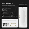 Ванна чугунная Vinsent Veron Soissons 170x70x42 VCN1707042H/VH0012GD с золотыми ручками Ванна чугунная Vinsent Veron Soissons 170x70x42 VCN1707042H/VH0012GD с золотыми ручками
