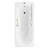 Ванна чугунная Vinsent Veron Soissons 170x70x42 VCN1707042H/VH0012GD-AS с золотыми ручками и антискользящим покрытием Ванна чугунная Vinsent Veron Soissons 170x70x42 VCN1707042H/VH0012GD-AS с золотыми ручками и антискользящим покрытием