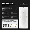 Ванна чугунная Vinsent Veron Soissons 170x70x42 VCN1707042H/VH0012GD-AS с золотыми ручками и антискользящим покрытием Ванна чугунная Vinsent Veron Soissons 170x70x42 VCN1707042H/VH0012GD-AS с золотыми ручками и антискользящим покрытием