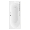 Ванна чугунная Vinsent Veron Soissons 170x70x42 VCN1707042H/VH0012GM с ручками оружейная сталь Ванна чугунная Vinsent Veron Soissons 170x70x42 VCN1707042H/VH0012GM с ручками оружейная сталь