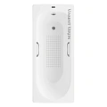 Ванна чугунная Vinsent Veron Soissons 170x70x42 VCN1707042H/VH0012GM-AS с ручками оружейная сталь и антискользящим покрытием Ванна чугунная Vinsent Veron Soissons 170x70x42 VCN1707042H/VH0012GM-AS с ручками оружейная сталь и антискользящим покрытием
