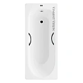 Ванна чугунная Vinsent Veron Soissons 170x70x42 VCN1707042H/VH0015BL с черными матовыми ручками Ванна чугунная Vinsent Veron Soissons 170x70x42 VCN1707042H/VH0015BL с черными матовыми ручками