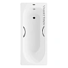 Ванна чугунная Vinsent Veron Soissons 170x70x42 VCN1707042H/VH0015CH с хромированными ручками