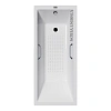 Ванна чугунная Vinsent Veron Square 140x70x45 VSQ1407045H/VH0012CH-AS с хромированными ручками и антискользящим покрытием Ванна чугунная Vinsent Veron Square 140x70x45 VSQ1407045H/VH0012CH-AS с хромированными ручками и антискользящим покрытием