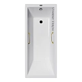 Ванна чугунная Vinsent Veron Square 140x70x45 VSQ1407045H/VH0012GD с золотыми ручками Ванна чугунная Vinsent Veron Square 140x70x45 VSQ1407045H/VH0012GD с золотыми ручками