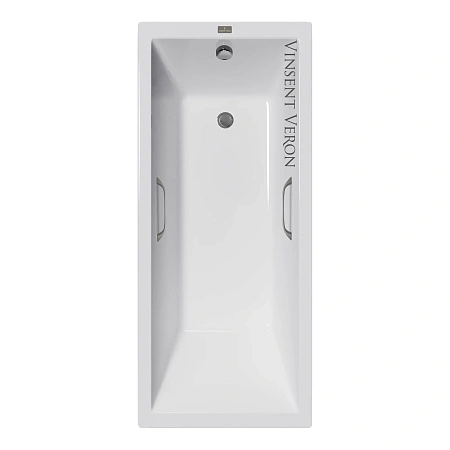 Ванна чугунная Vinsent Veron Square 140x70x45 VSQ1407045H/VH0012GM с ручками оружейная сталь Ванна чугунная Vinsent Veron Square 140x70x45 VSQ1407045H/VH0012GM с ручками оружейная сталь