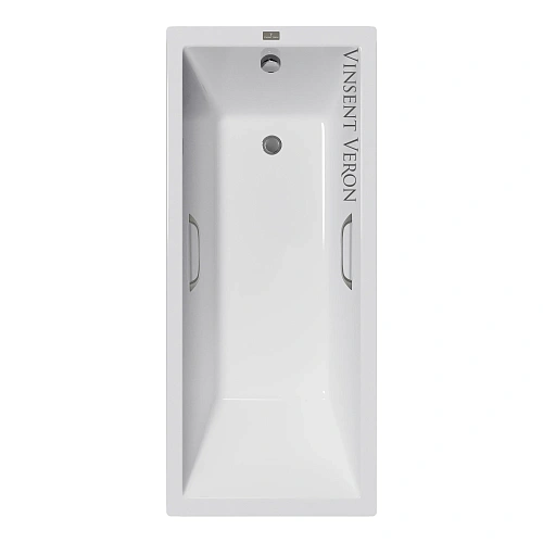 Ванна чугунная Vinsent Veron Square 140x70x45 VSQ1407045H/VH0012GM с ручками оружейная сталь Ванна чугунная Vinsent Veron Square 140x70x45 VSQ1407045H/VH0012GM с ручками оружейная сталь