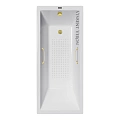Ванна чугунная Vinsent Veron Square 140x70x45 VSQ1407045H/VH0012MGD-AS с ручками матовое золото и антискользящим покрытием Ванна чугунная Vinsent Veron Square 140x70x45 VSQ1407045H/VH0012MGD-AS с ручками матовое золото и антискользящим покрытием