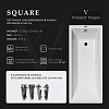 Ванна чугунная Vinsent Veron Square 170x75x45 VSQ1707545 Ванна чугунная Vinsent Veron Square 170x75x45 VSQ1707545