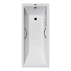 Ванна чугунная Vinsent Veron Square 170x75x45 VSQ1707545H/E60327CH-AS с хромированными ручками и антискользящим покрытием Ванна чугунная Vinsent Veron Square 170x75x45 VSQ1707545H/E60327CH-AS с хромированными ручками и антискользящим покрытием