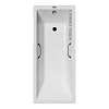 Ванна чугунная Vinsent Veron Square 170x75x45 VSQ1707545H/VH0012BL с черными матовыми ручками Ванна чугунная Vinsent Veron Square 170x75x45 VSQ1707545H/VH0012BL с черными матовыми ручками