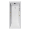 Ванна чугунная Vinsent Veron Square 170x75x45 VSQ1707545H/VH0012GD с золотыми ручками Ванна чугунная Vinsent Veron Square 170x75x45 VSQ1707545H/VH0012GD с золотыми ручками