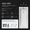 Ванна чугунная Vinsent Veron Square 170x75x45 VSQ1707545H/VH0012GM с ручками оружейная сталь Ванна чугунная Vinsent Veron Square 170x75x45 VSQ1707545H/VH0012GM с ручками оружейная сталь