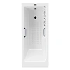 Ванна чугунная Vinsent Veron Tampa 170x70x42 VTP1707042H/VH0012CH-AS с хромированными ручками и антискользящим покрытием