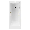 Ванна чугунная Vinsent Veron Tampa 170x70x42 VTP1707042H/VH0012GD с золотыми ручками Ванна чугунная Vinsent Veron Tampa 170x70x42 VTP1707042H/VH0012GD с золотыми ручками