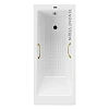 Ванна чугунная Vinsent Veron Tampa 170x70x42 VTP1707042H/VH0012GD-AS с золотыми ручками и антискользящим покрытием Ванна чугунная Vinsent Veron Tampa 170x70x42 VTP1707042H/VH0012GD-AS с золотыми ручками и антискользящим покрытием
