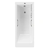 Ванна чугунная Vinsent Veron Tampa 170x70x42 VTP1707042H/VH0012GM-AS с ручками оружейная сталь и антискользящим покрытием
