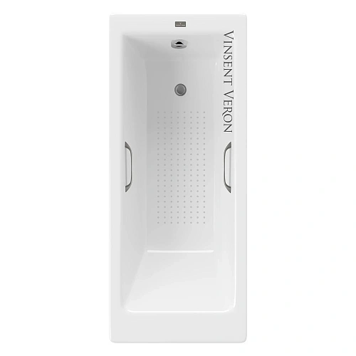 Ванна чугунная Vinsent Veron Tampa 170x70x42 VTP1707042H/VH0012GM-AS с ручками оружейная сталь и антискользящим покрытием Ванна чугунная Vinsent Veron Tampa 170x70x42 VTP1707042H/VH0012GM-AS с ручками оружейная сталь и антискользящим покрытием
