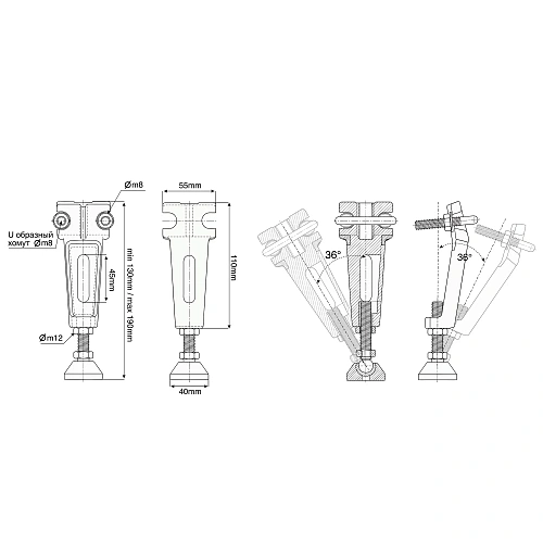Ножки для ванны Vinsent Veron VB0011 Ножки для ванны Vinsent Veron VB0011
