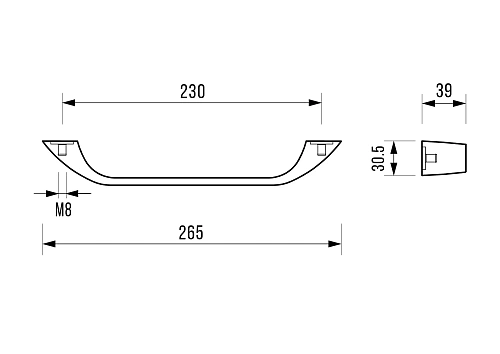 Ручки для ванны Vinsent Veron VH0012MGD матовое золото Ручки для ванны Vinsent Veron VH0012MGD матовое золото