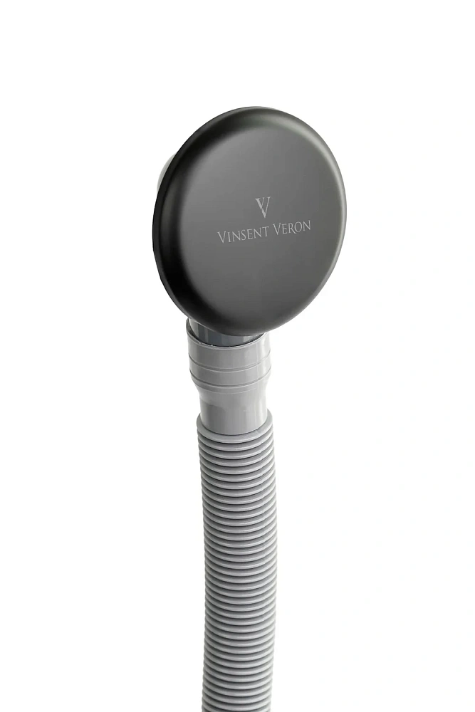 Слив-перелив Vinsent Veron VB150.758 автомат Click Clack, черный матовый — Изображение 3
