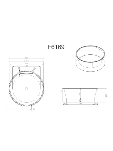 Ванна отдельностоящая Frank F6015 White 150x80 см 125632 акриловая Ванна отдельностоящая Frank F6015 White 150x80 см 125632 акриловая