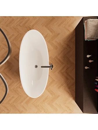Ванна отдельностоящая Frank F6104 White/Black 170x75 см 12516 акриловая Ванна отдельностоящая Frank F6104 White/Black 170x75 см 12516 акриловая