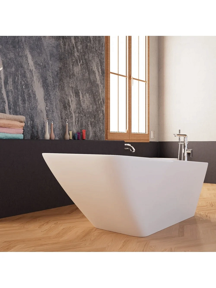 Ванна отдельностоящая Frank F6106 White 170x80 см 12517 акриловая — Изображение 2