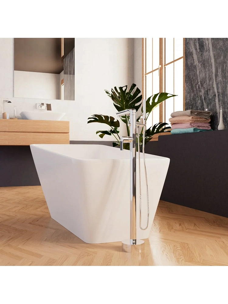Ванна отдельностоящая Frank F6106 White 170x80 см 12517 акриловая — Изображение 3