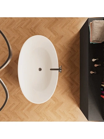Ванна отдельностоящая Frank F6107 White/Black 170x75 см 12520 акриловая Ванна отдельностоящая Frank F6107 White/Black 170x75 см 12520 акриловая
