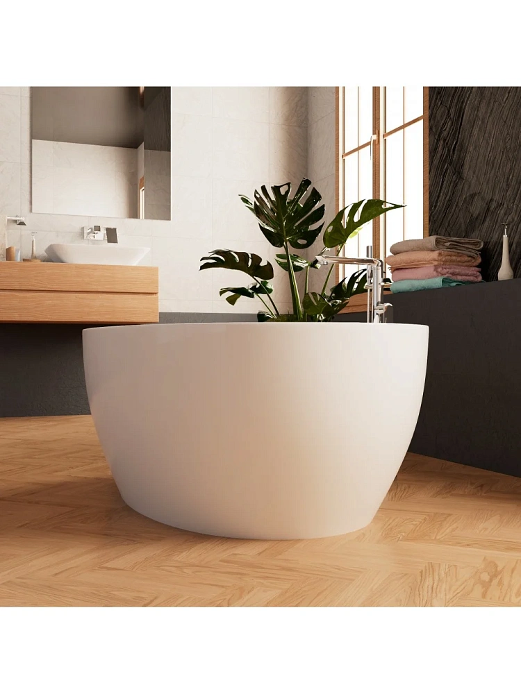 Ванна отдельностоящая Frank F6107 White/Black 170x75 см 12520 акриловая — Изображение 5