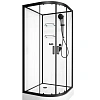 Душевая кабина Frank F400 Black 400004 100x100 без крыши прозрачное стекло Душевая кабина Frank F400 Black 400004 100x100 без крыши прозрачное стекло