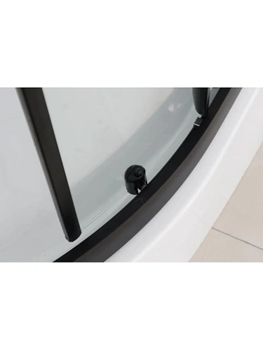 Душевая кабина Frank F400 Black 400004 100x100 без крыши прозрачное стекло Душевая кабина Frank F400 Black 400004 100x100 без крыши прозрачное стекло