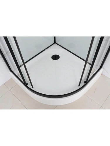Душевая кабина Frank F400 Black 400004 100x100 без крыши прозрачное стекло Душевая кабина Frank F400 Black 400004 100x100 без крыши прозрачное стекло