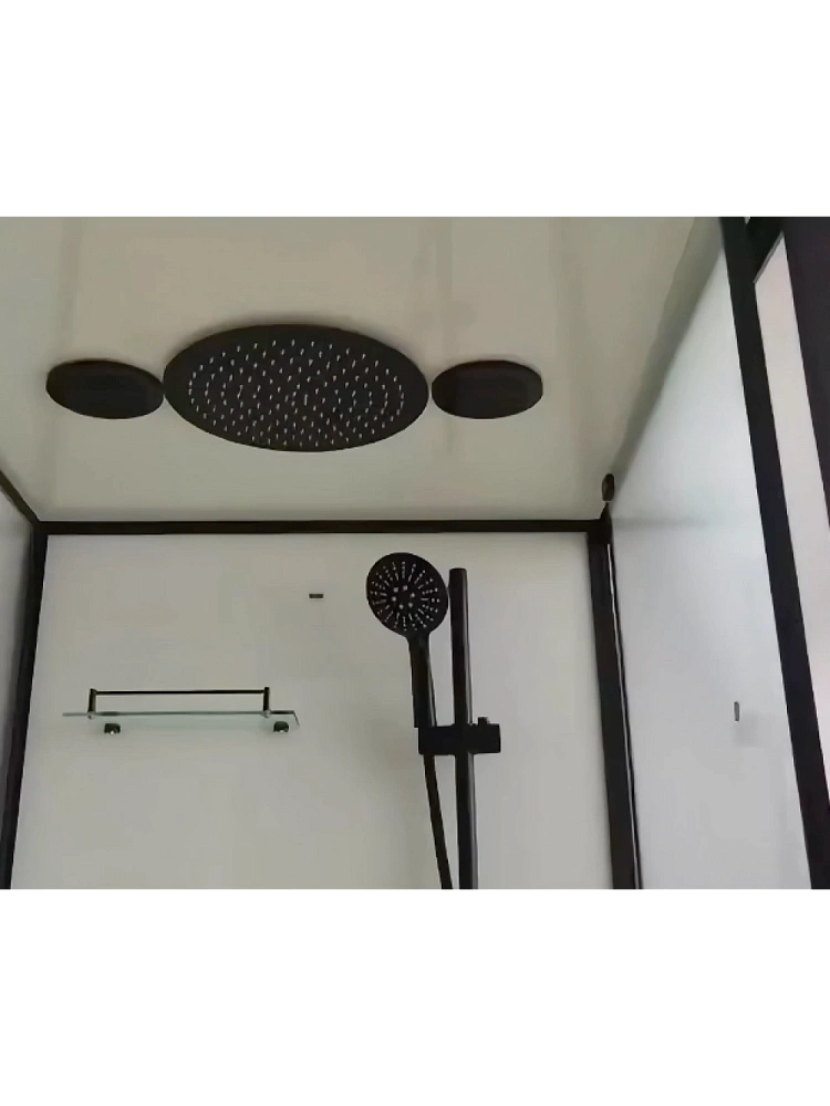 Душевая кабина Frank F401 Black 800801 90x90 прозрачное стекло — Изображение 5