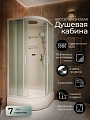Душевая кабина Frank F409/1 M White 20024 90x90 средний поддон матовое стекло Душевая кабина Frank F409/1 M White 20024 90x90 средний поддон матовое стекло
