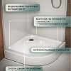 Душевая кабина Frank F409/1 M White 20024 90x90 средний поддон матовое стекло Душевая кабина Frank F409/1 M White 20024 90x90 средний поддон матовое стекло