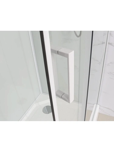 Душевая кабина Frank F409/1 M White 20024 90x90 средний поддон матовое стекло Душевая кабина Frank F409/1 M White 20024 90x90 средний поддон матовое стекло