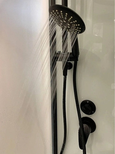 Душевая кабина Frank F418R 914014 100x80 правосторонняя прозрачное стекло Black без крыши Душевая кабина Frank F418R 914014 100x80 правосторонняя прозрачное стекло Black без крыши