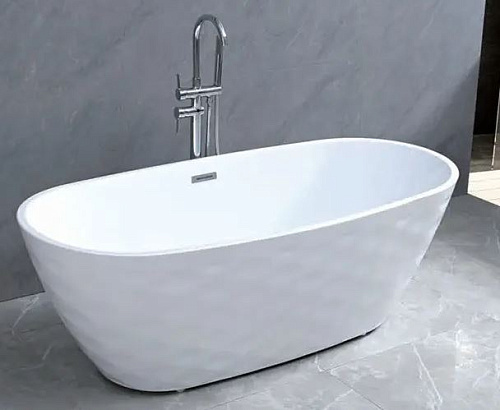 Ванна отдельностоящая Ceruttispa TONIA 170 CT11230 белая, со сливом-переливом 1700x750x600 Ванна отдельностоящая Ceruttispa TONIA 170 CT11230 белая, со сливом-переливом 1700x750x600