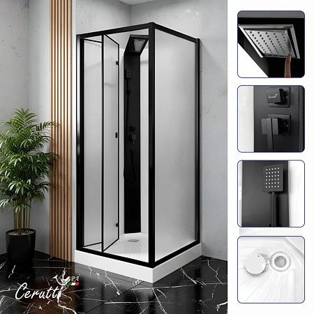 Душевая кабина Ceruttispa BELLA90BF 90x90x215-225 Душевая кабина Ceruttispa BELLA90BF 90x90x215-225