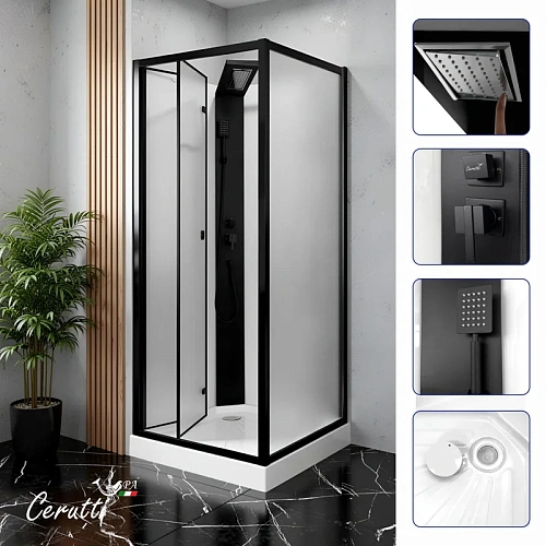 Душевая кабина Ceruttispa BELLA90BF 90x90x215-225 Душевая кабина Ceruttispa BELLA90BF 90x90x215-225