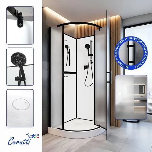 Душевая кабина Ceruttispa KORRA90BF 90x90x205 Душевая кабина Ceruttispa KORRA90BF 90x90x205