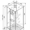 Душевая кабина Ceruttispa MIMI90T 90x90x215-225 Душевая кабина Ceruttispa MIMI90T 90x90x215-225