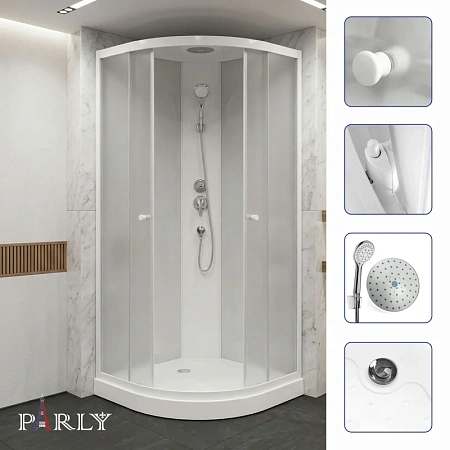 Душевая кабина PARLY EF1031 100х100х210 Душевая кабина PARLY EF1031 100х100х210
