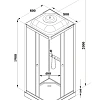 Душевая кабина PARLY FQ811B 80х80х210 Душевая кабина PARLY FQ811B 80х80х210